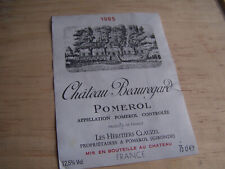étiquette vin chateau d'occasion  Quimperlé