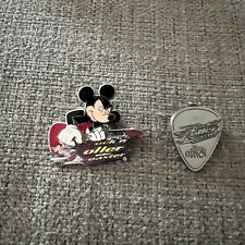 Walt Disney Pin Aerosmith’s Rock N Roller Coaster Mickey Mouse & Guitar Pick Pin for sale  Shipping to South Africa