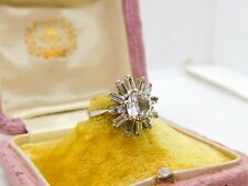 Conjunto de anel de ouro branco 9 quilates e cristal forma de estrela vintage 1978 Sheffield comprar usado  Enviando para Brazil