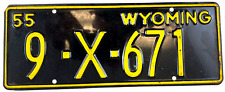 Wyoming 1955 license for sale  Mundelein