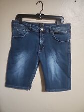 Bermuda jeans Steve's Jeans masculina tamanho 34 pedra elástica lavagem mistura de algodão comprar usado  Enviando para Brazil