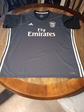 Adidas Sagres Benfica Away Football Soccer Jersey Shirt. Fly Emirates Gray.2XL.  for sale  Shipping to South Africa