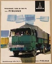 Folheto de vendas comerciais de caminhões MAGIRUS DEUTZ 135 D 10 FL agosto 1965 #250-14-8.65A comprar usado  Enviando para Brazil