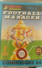 Football Manager (Addictive 1985) Commodore C 64 (Tape, Manual, Box) works comprar usado  Enviando para Brazil