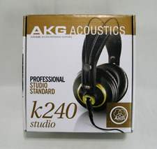 Auriculares profesionales semiabiertos AKG K240 Studio negros y dorados. segunda mano  Embacar hacia Mexico