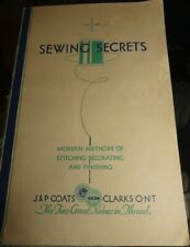 Secretos de costura: métodos modernos de costura, decoración y acabado (c) 1931 segunda mano  Embacar hacia Argentina