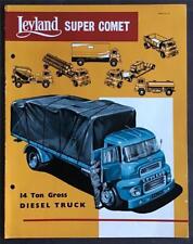 Folheto de vendas comerciais a diesel LEYLAND SUPER COMET 14 TON setembro 1958 #764, usado comprar usado  Enviando para Brazil
