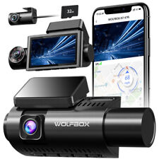 Cámara de tablero WOLFBOX 3 canales 4K cámara de tablero tres cámaras con WiFi GPS segunda mano  Embacar hacia Argentina
