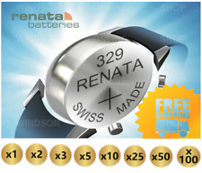 Renata Watch Battery 329 (SR731SW)- Swiss - x1 x2 x3 x5 x10 x25 x50 x100 for sale  Shipping to South Africa
