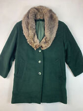 Vintage Italian Wool coat, Fur Collar M/L for sale  Shipping to South Africa