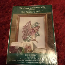 The Craft Collection Flower Fairies Lilac Fairy Ref CSKFFL Cross Stitch kit, used for sale  WIMBORNE