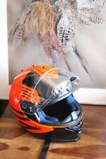 HJC IS-17 IS17 Full Face Orange & Black Motorcycle Helmet Size L Large 60, used for sale  Shipping to South Africa