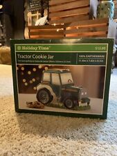Holiday Time Green Tractor Cookie Jar in Box!!! 👀 for sale  Waterford