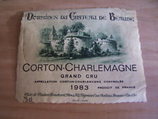 étiquette corton charlemagne d'occasion  Quimperlé