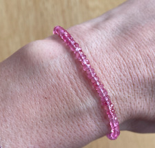 Pink topaz bracelet for sale  PENZANCE