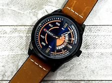 Usado, Reloj analógico para hombre Curren M8298 estuche negro esfera naranja 45 mm segunda mano  Embacar hacia Argentina