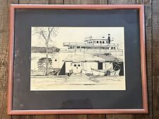 Vintage etching steamboat for sale  Lexington Park