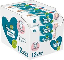 Toallitas húmedas Pampers Sensitive 12 paquetes (12 x 52 unidades), 624 toallas húmedas, usado segunda mano  Embacar hacia Argentina