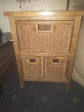 Wooden drawer wicker for sale  SHEFFIELD