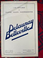 Delaunay belleville catalogue d'occasion  La Garenne-Colombes