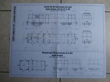 POSTER PLAN Double Face & AUTORAIL BRISSONEAU ET LOTZ & 52 x 42 cm  segunda mano  Embacar hacia Argentina