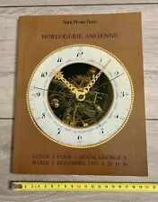 Catalogue enchères horlogerie d'occasion  Paris I