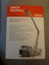 Simon snorkel ss50 for sale  REDHILL