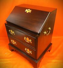 VTG Mahogony Wood Apothecary Cabinet Flip Down Top Mini Secretaries Desk for sale  Shipping to South Africa