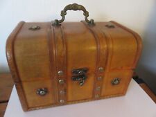 Wooden chest trunk for sale  WAKEFIELD