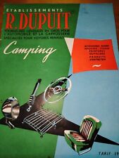 1955 catalogue camping d'occasion  Expédié en Belgium