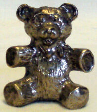 Used, Vintage MINIATURE PEWTER Teddy Bear 1.5" TALL X 1+" WIDE X 0.5" DEEP for sale  Shipping to South Africa