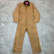 BERCO Quilt Lined Tan Duck Canvas Overalls Boiler Suit Size Medium Regular for sale  Shipping to South Africa