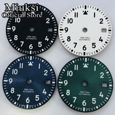 Miuksi 29mm negro blanco azul verde reloj esfera ajuste NH35 ETA 2824 2836 Miyota8215  segunda mano  Embacar hacia Argentina