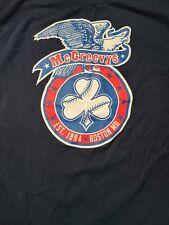 Mcgreeveys Boston MA. Est. 1894 The One And Only Heather Blue Tee XXL Closed for sale  Shipping to South Africa