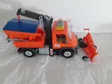 Vintage Playmobil 4046 Unimog Snow Plow Truck. EUC for sale  Reading