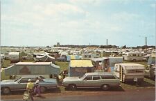 Oshkosh, Wisconsin, EAA., Tent City, Whittman Field-1970? Coches, campistas y torres antiguas, usado segunda mano  Embacar hacia Argentina