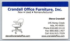Tarjeta de visita Crandall 2010s 2020 muebles de oficina Ada versión MI 2 de colección segunda mano  Embacar hacia Argentina