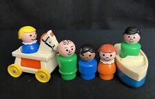 Vintage Fisher Price Little People Lote 5 Pessoas Barco Cavalo Rolante Adultos Criança comprar usado  Enviando para Brazil