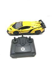 Radiocontrol coche y control remoto Lamborghini Veneno amarillo escala 1:24 función completa segunda mano  Embacar hacia Argentina