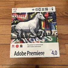 Adobe Premiere versão 4.0 Apple Macintosh caixa de varejo completa caixa aberta comprar usado  Enviando para Brazil