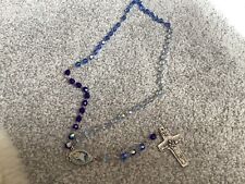 Used, vedele crystal blue rosary  for sale  HEREFORD