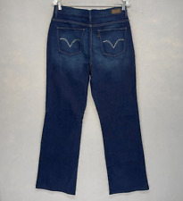 Jeans jeans Levi's Perfectly Slimming 512 Bootcut feminino cravejado lavagem escura 14 comprar usado  Enviando para Brazil