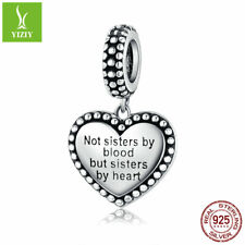 Used, Sisters Authentic 925 Sterling Silver Charm Bead For Women Girls Fashion Pendant for sale  Shipping to South Africa