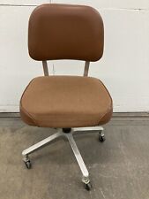 Usado, VTG Brown Mid Century Modern Superior Chaircraft Cadeira de Banqueta Rolante Giratória comprar usado  Enviando para Brazil