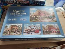 🧩 Magic Of The Seasons 4x500 Piece Gibsons Jigsaw Puzzles Complete 345mmx485mm for sale  Shipping to South Africa
