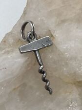 Used, Vintage 3D Corkscrew Charm Sterling 925 Silver 1g Wine Food for sale  Shipping to South Africa