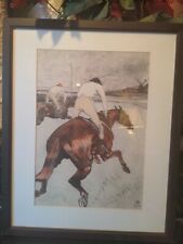 Horse Racing Framed Print Picture for sale  PULBOROUGH