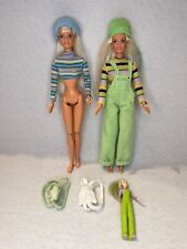  Lote de Mochilas de Terciopelo Barbie Azul Frío Verde Extremo Y Mini Muñeca segunda mano  Embacar hacia Argentina