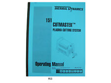 Thermal Dynamics CutMaster 151 Plasma Cutter  Operating Manual *953, used for sale  Shipping to South Africa