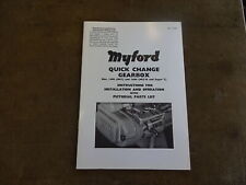 Myford lathe quick for sale  UK